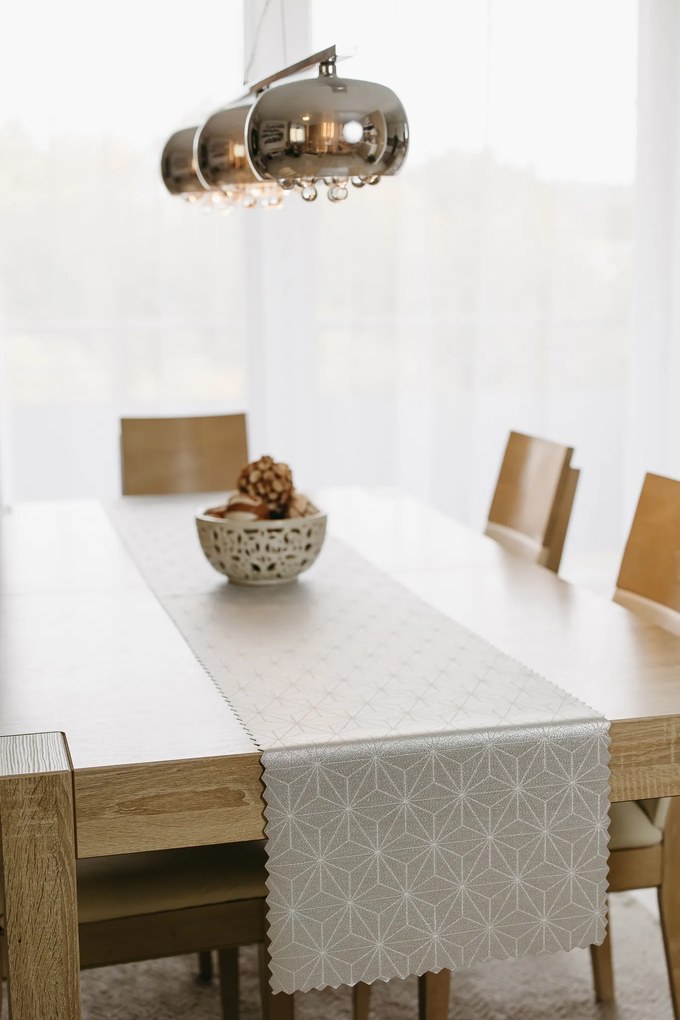 Dekorstudio Luxusný behúň na stôl Stars - strieborný SW18 Rozmer behúňa (šírka x dĺžka): 40x110cm