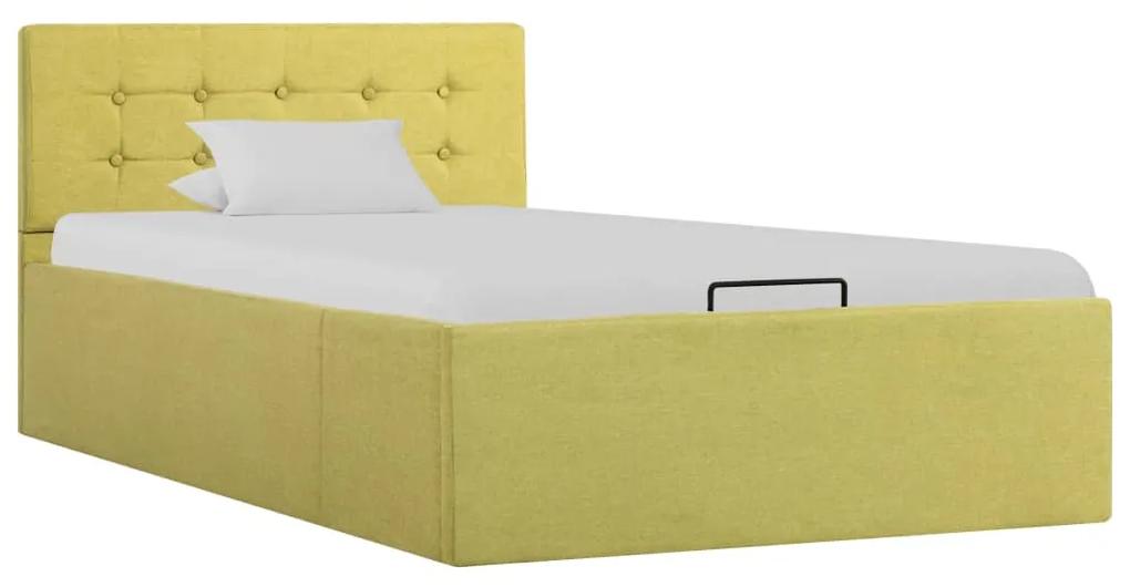 vidaXL Hydraulický posteľný rám+úložný priestor, látka 90x200 cm