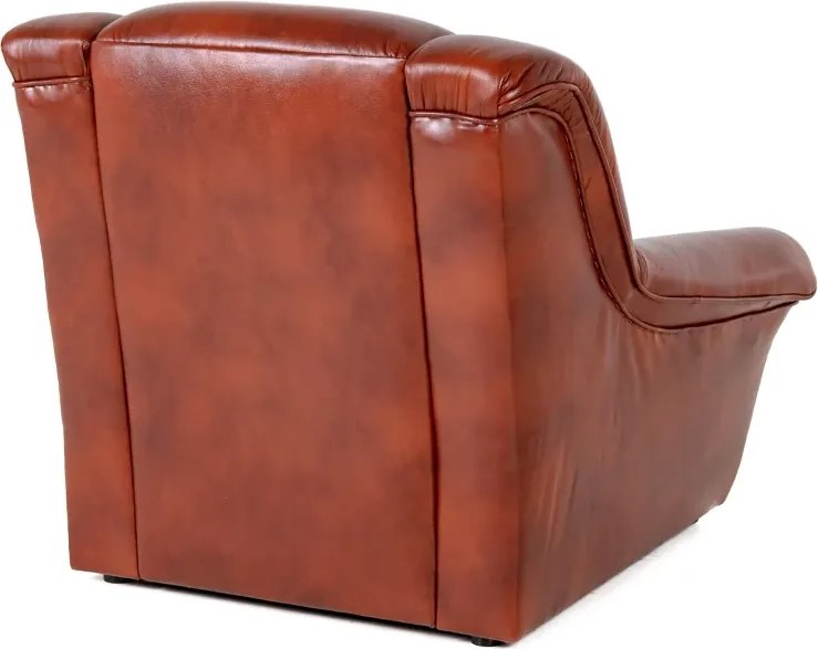 Kožené kreslo Dubaj LUX, čerešňa (A-4)