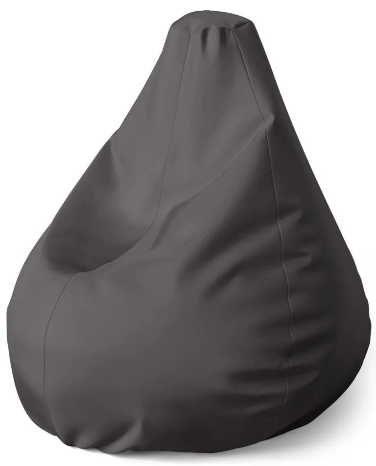 Sedací vak Pear charcoal - detský, antracit