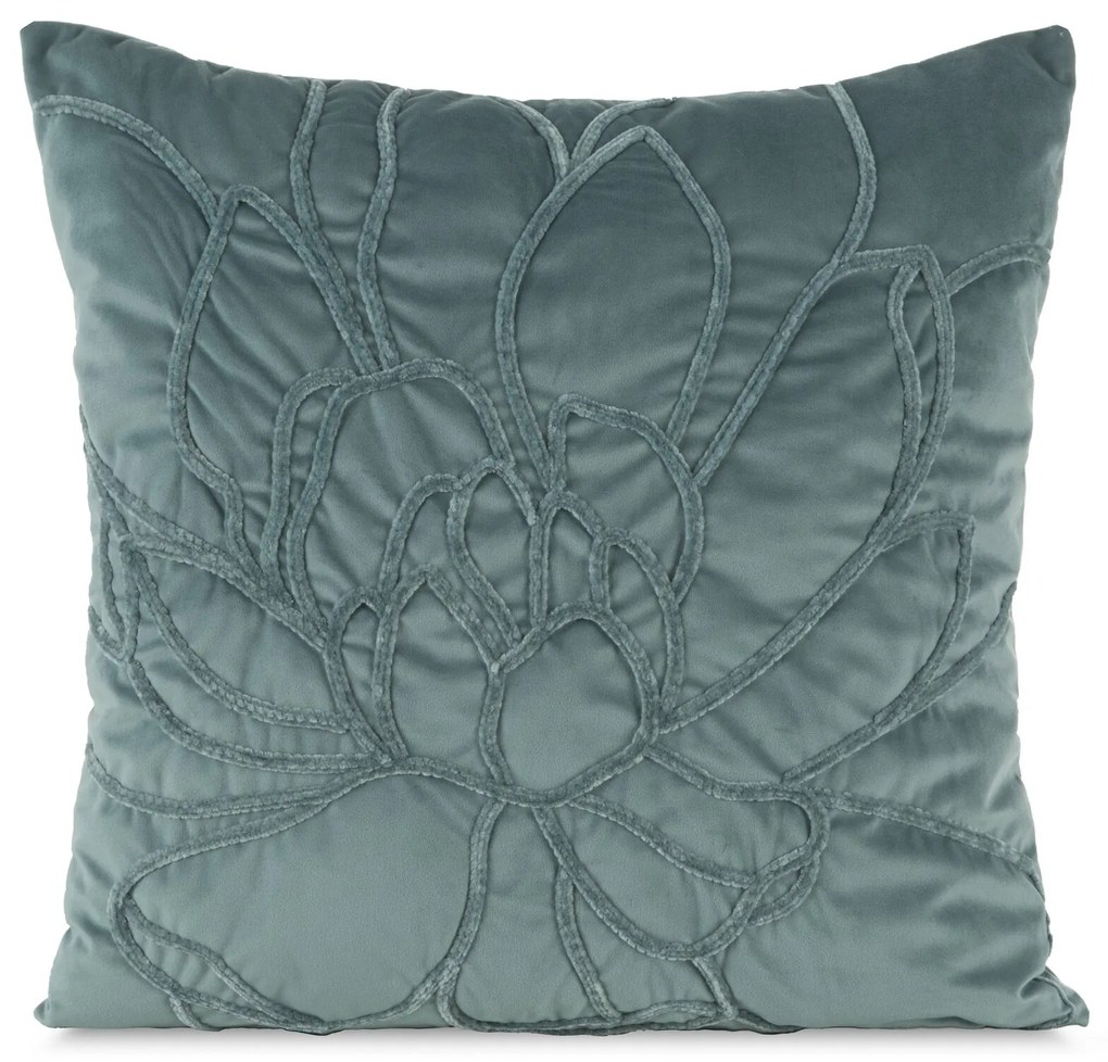 DEKORAČNÁ OBLIEČKA NA VANKÚŠ SANDI 45X45 CM ZELENÁ