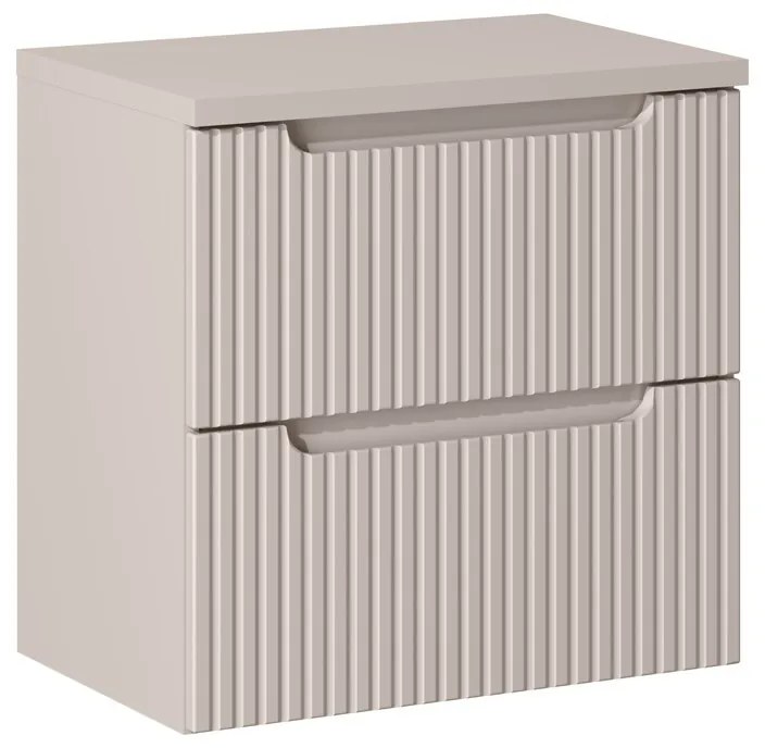 Závesná skrinka Nova Cashmere II s doskou 60 cm kašmírová