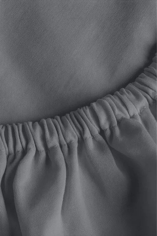 Plachta s gumičkou JERSEY sivá 180 g/m² Rozmer: 90x200x30 cm
