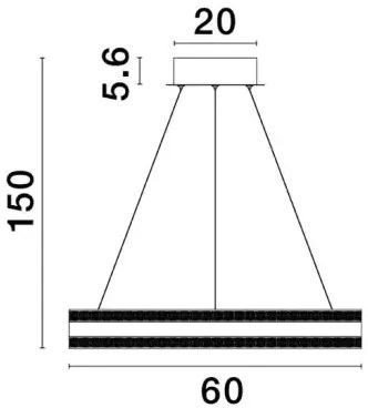 LED luster Agos 60