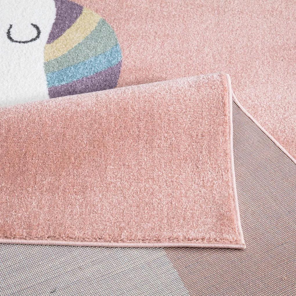 Dekorstudio Detský ružový koberec ANIME - medveď 921 Rozmer koberca: 140x200cm