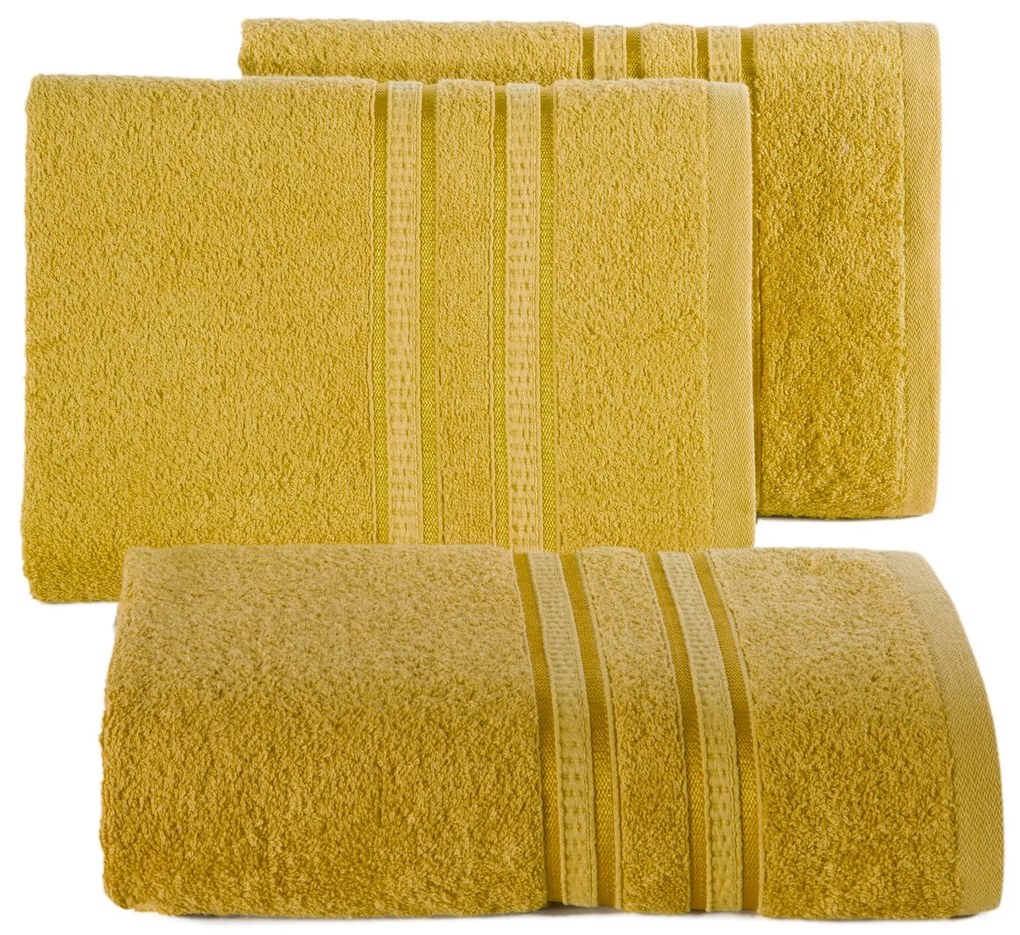 BAMBUSOVÝ UTERÁK MILA11 70X140 CM HORČICOVÁ