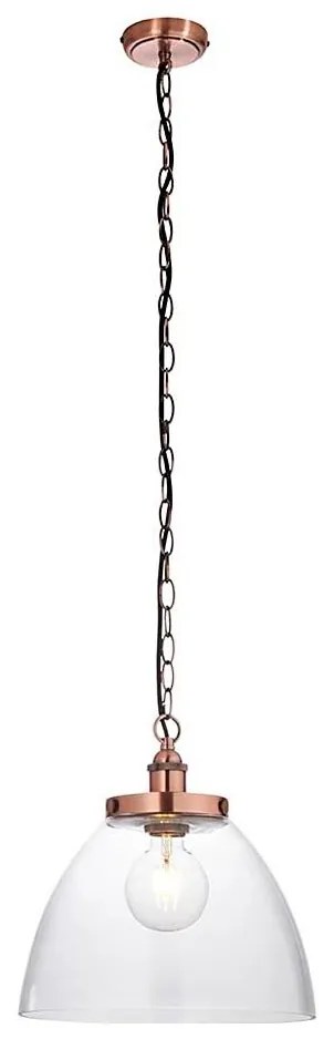 Endon 106895 - Luster na reťazi HANSEN 1xE27/10W/230V medený