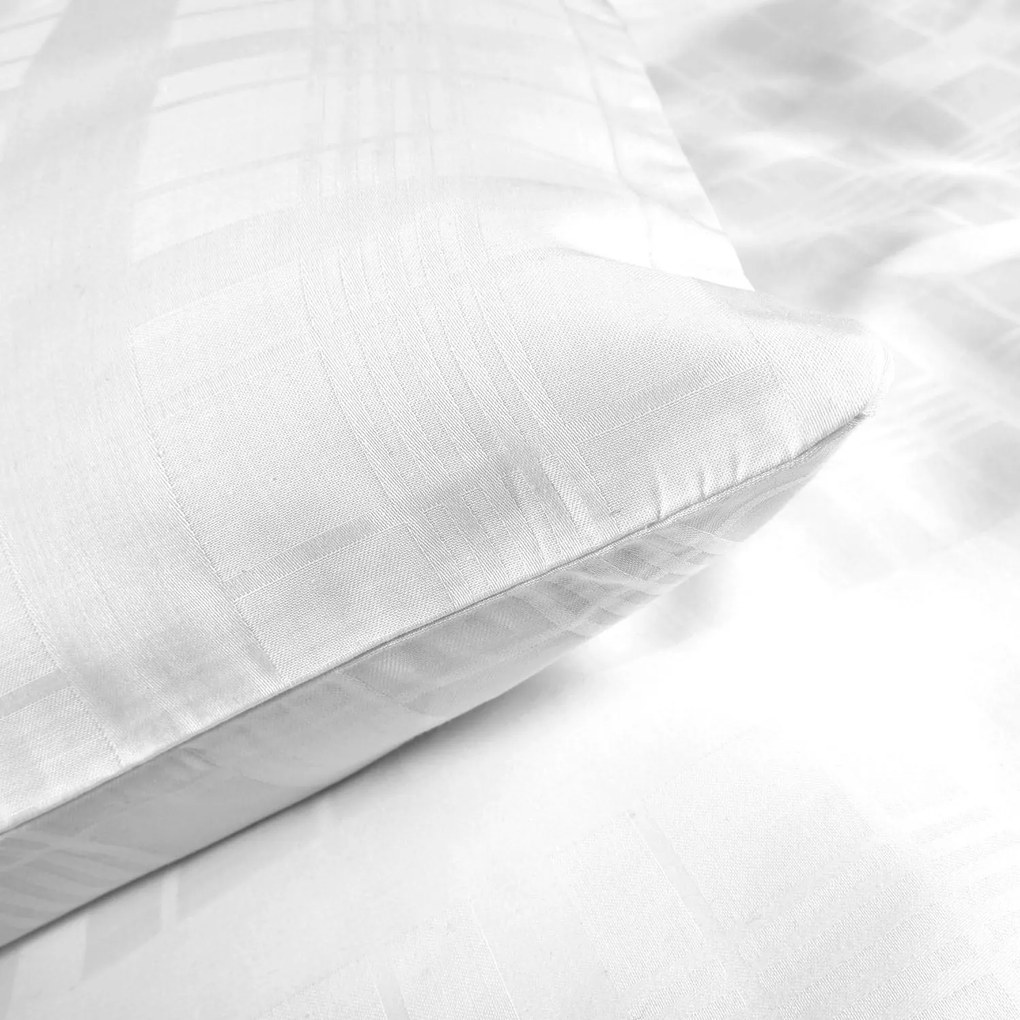 SATÉNOVÉ OBLIEČKY MARSELA EXCLUSIVE 140X200 CM, 1KS 70X80 CM BIELE