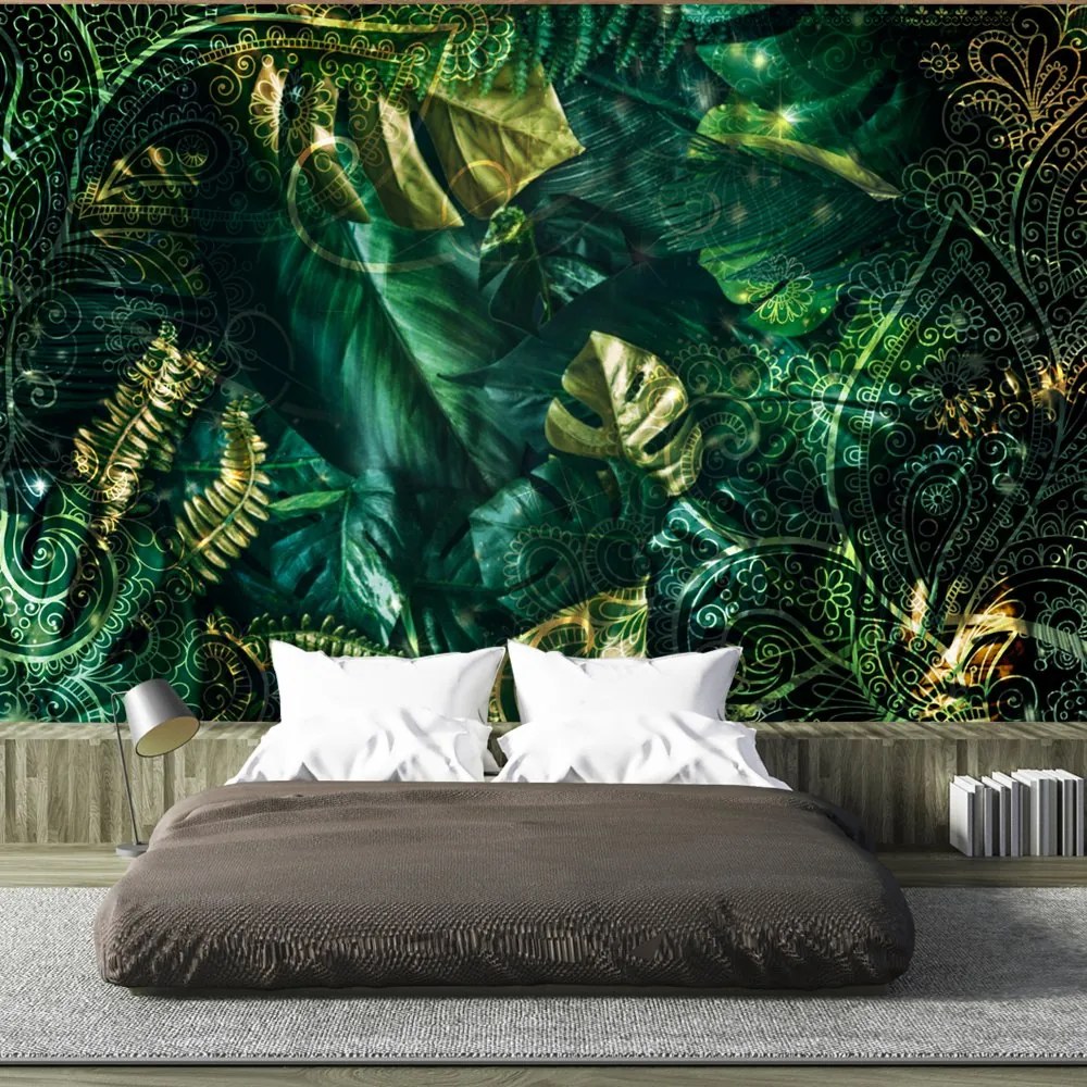 Samolepiaca fototapeta - Smaragdová džungľa 98x70
