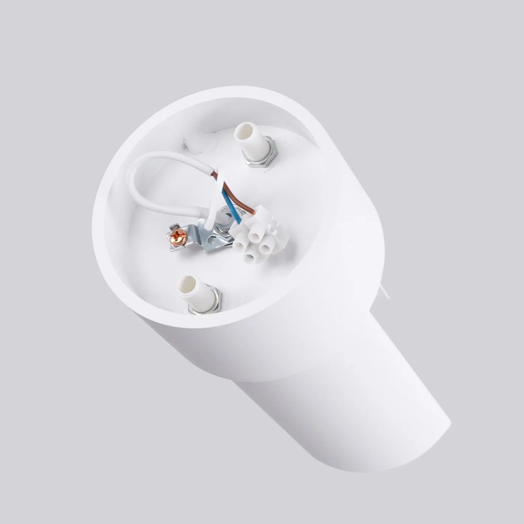 Nástenné svietidlo Flash, 1x biele kovové tienidlo