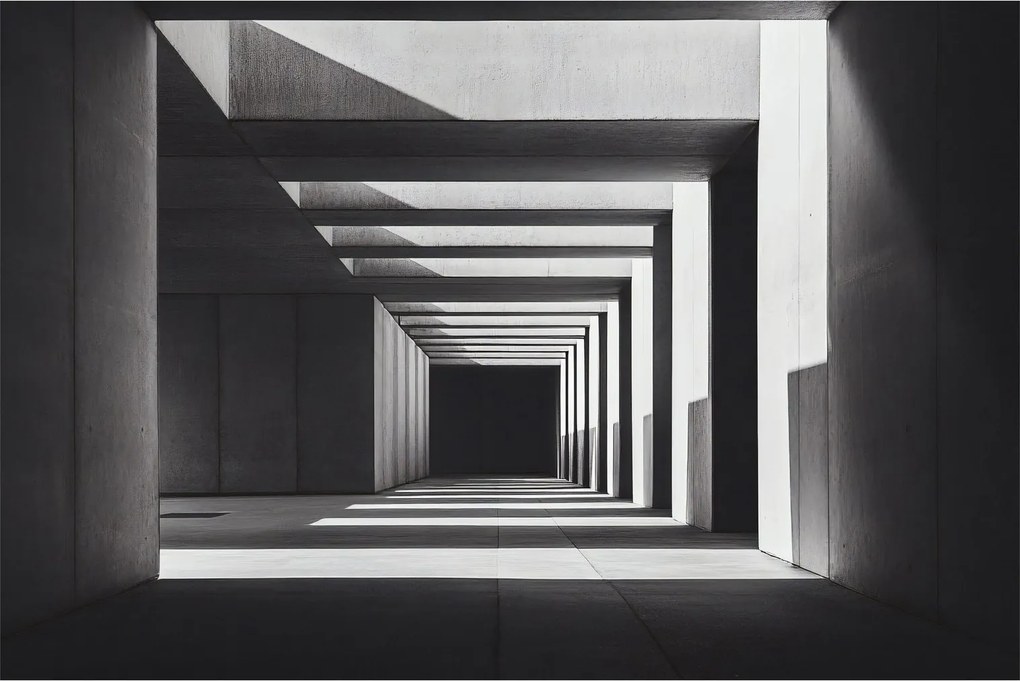 Obraz - Štvorcový tunel (90x60 cm)
