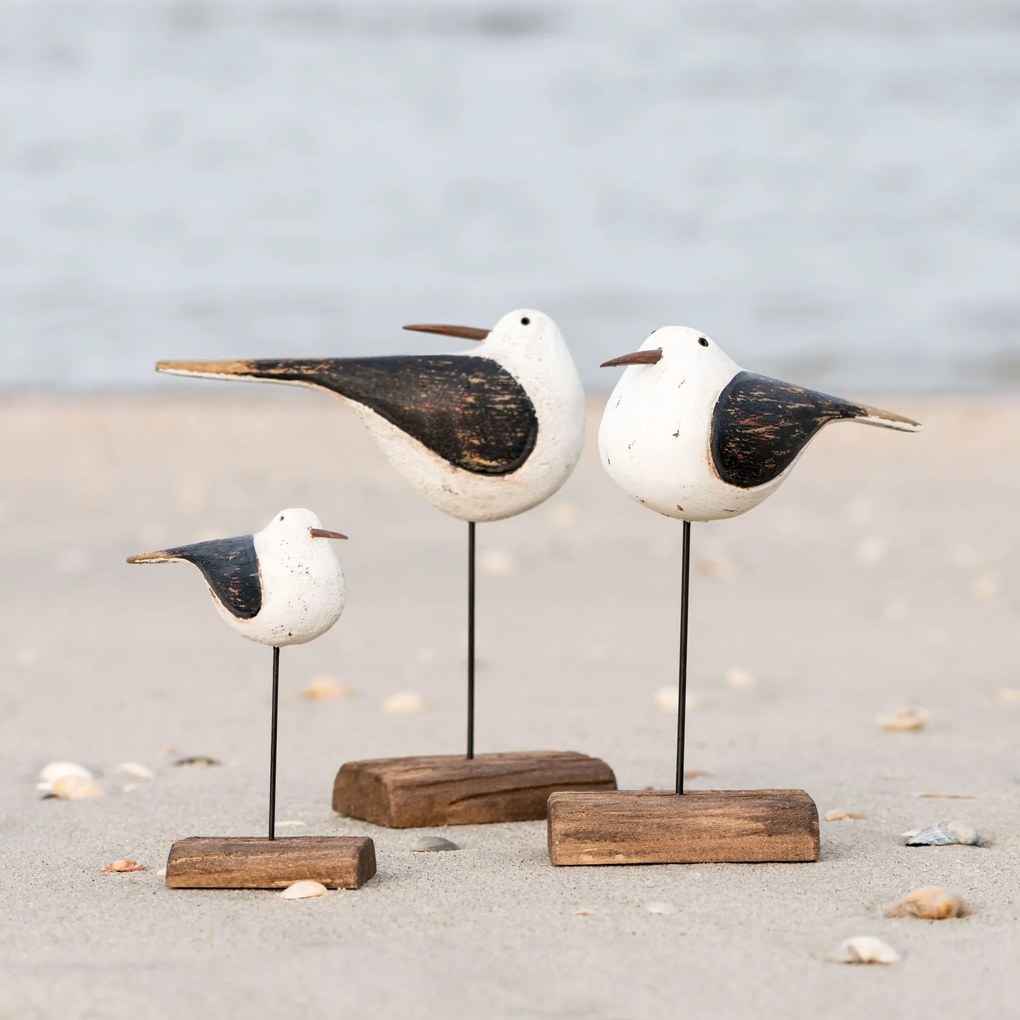 Ib Laursen Drevená dekorácia Bird Nautico 13,5 cm