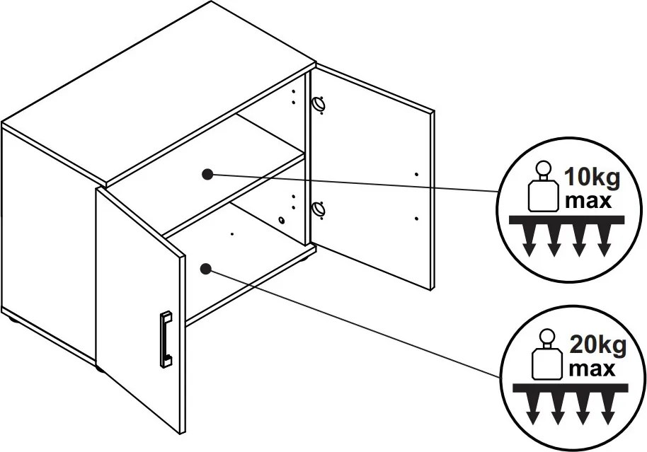 Skriňový nástavec Nitro 70 cm, dub sonoma