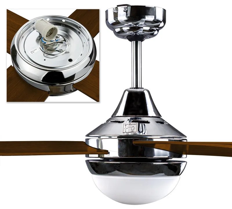 DEMA Stropný ventilátor Granada hnedý