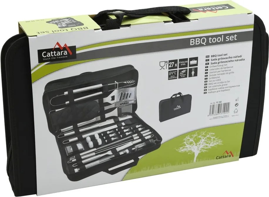 Súprava náčinia na grilovanie 27 ks – Cattara