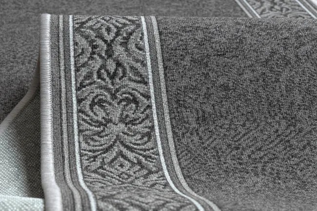 Protišmykový behúň ST.TROPEZ 94 sivý, rám - Výpredaj