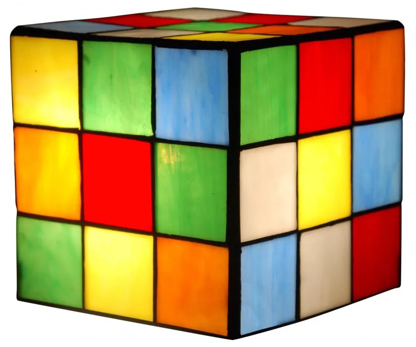 Lampa tiffany RUBIK 15*15*15