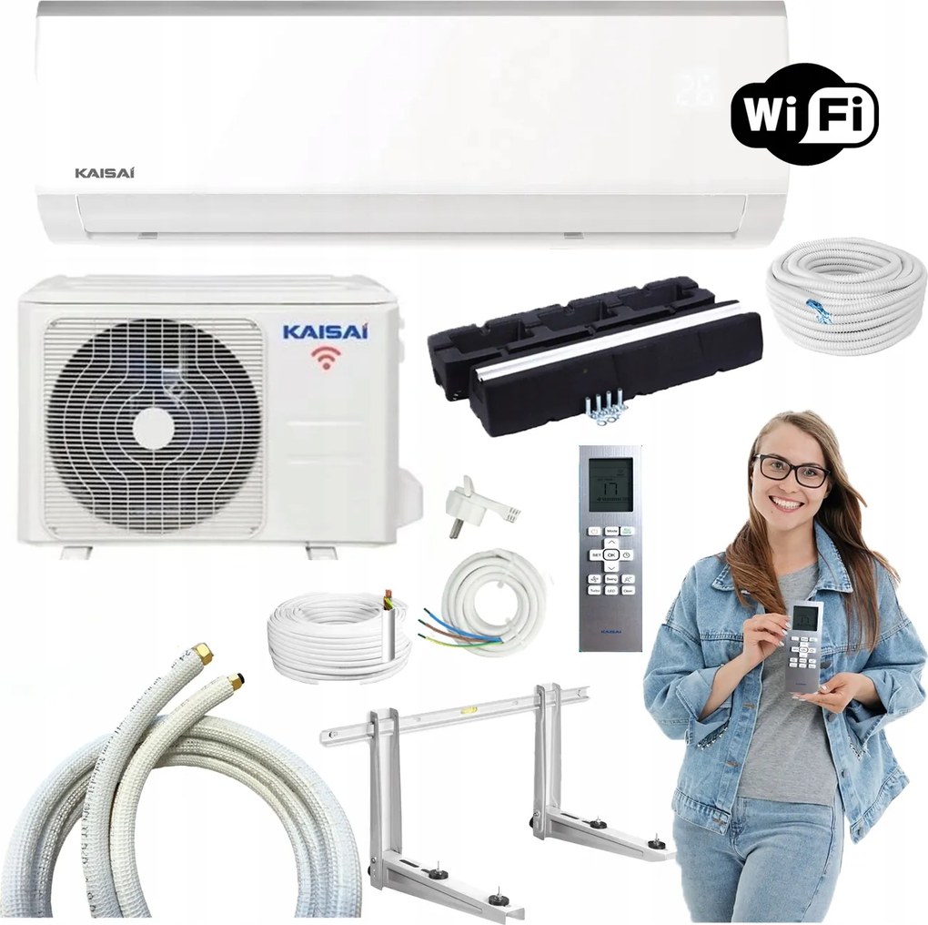 Nástenný klimatizátor Kaisai Fly 3,5 kW Funkcia Vykurovania Samostatná Montáž