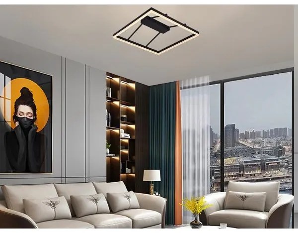 LED Stlmiteľný prisadený luster LED/55W/230V 3000-6500K + diaľkové ovládanie