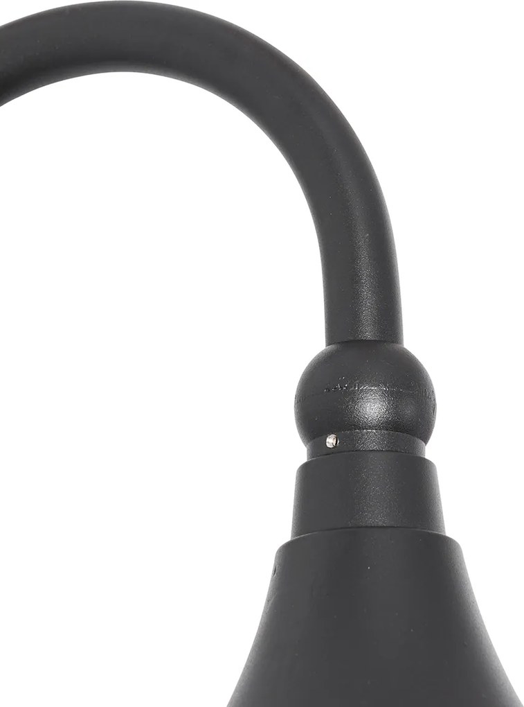 Inteligentné vonkajšie nástenné svietidlo čierne IP44 vrátane Wifi A60 - Daphne