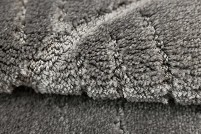 Kúpeľňový koberček Shell sivý