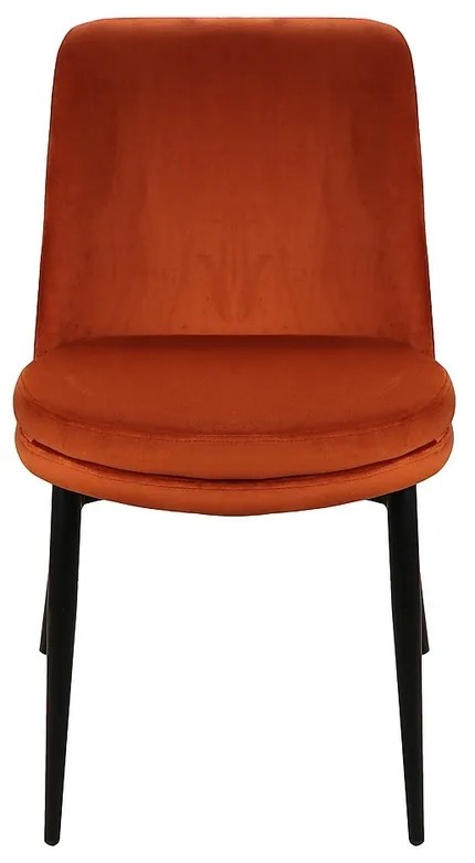 Jedálenská stolička Kayla Velvet, oranžová