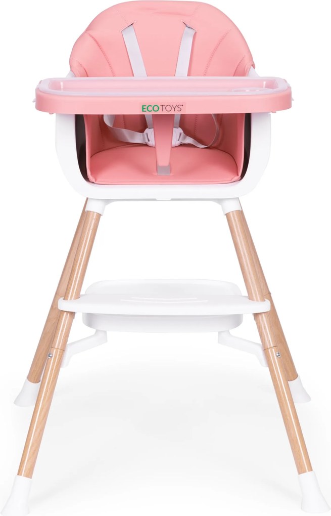 Detská stolička 2v1 BABY ECOTOYS ružová