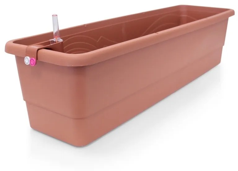Gardenico Samozavlažovací truhlík Smart Systém Gardenie terakota, 80 cm, 80 cm