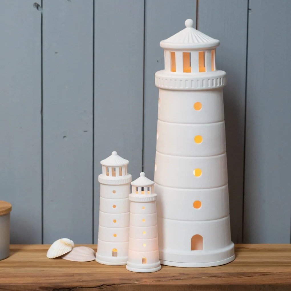 räder Porcelánový lampáš Lighthouse 18 cm
