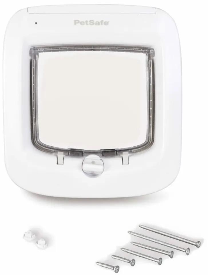 PetSafe Mikročipové prechodné dvierka pre mačky biele PPA19-16145