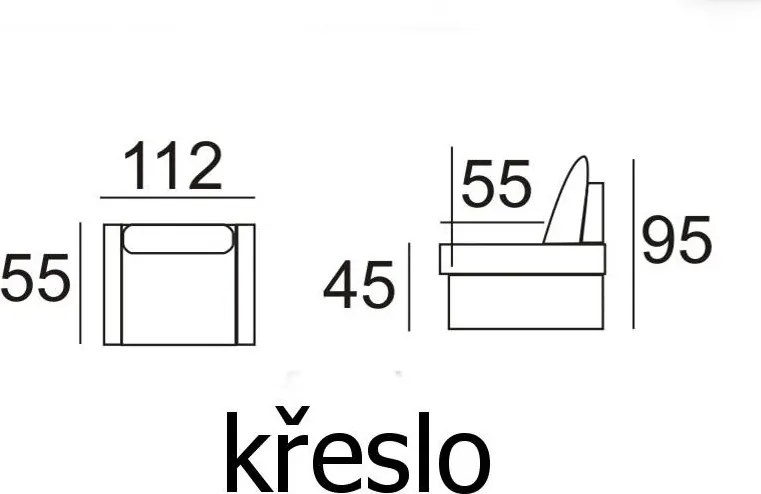 Kožené kreslo Dubaj LUX, horčicová (S-38)