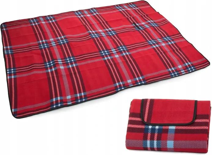 Verk Pikniková deka 150 x 200 cm károvaná červená | BIANO