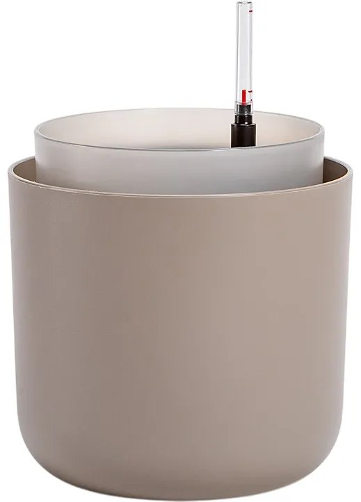 Plastia Samozavlažovací kvetináč Tolita hnedá, pr. 19 cm, pr. 19 cm