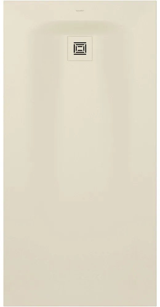 DURAVIT Sustano obdĺžniková sprchová vanička z materiálu DuraSolid, Antislip, 1600 x 800 x 30 mm, krémová matná, 720284620000000