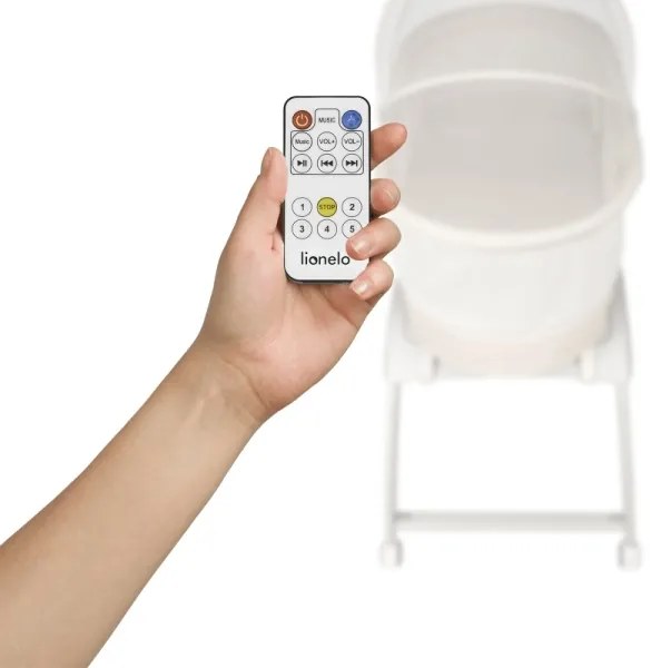 Lionelo - Detská postieľka s váhou CORAL White