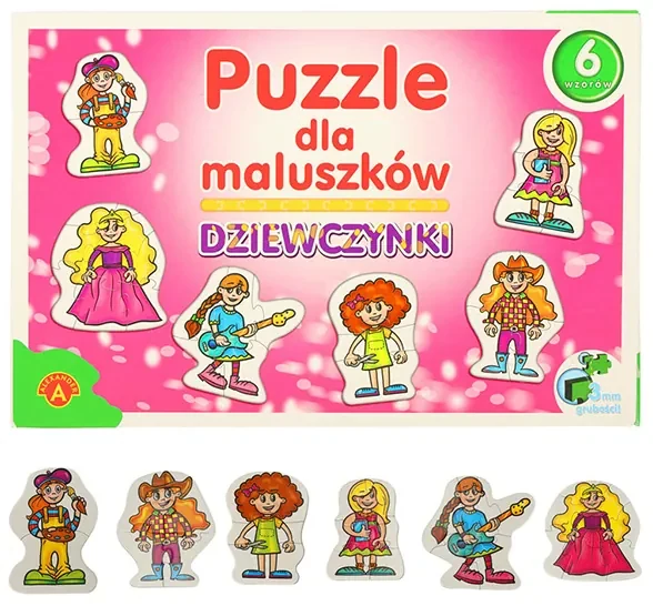 KIK ALEXANDER Puzzle pre batoľatá - dievčatá