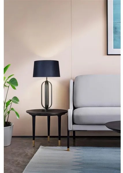 Searchlight EU91101AZ - Stolná lampa CHIC 1xE27/60W/230V modrá