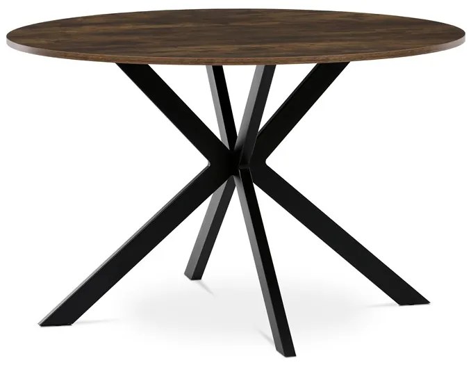Autronic BONTEC Okrúhly jedálenský stôl 120x120cm, mdf, divoký dub, HT-F4120 OAK Farba: Hnedá