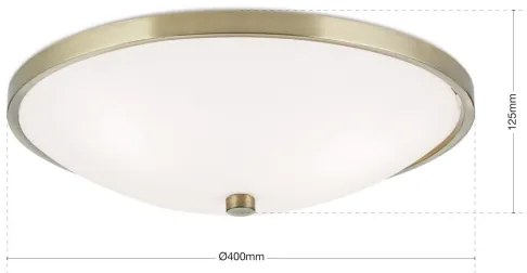 Orion DL 7-531/40 - Stropné svietidlo AIDA 3xE27/60W/230V pr. 40 cm mosadz