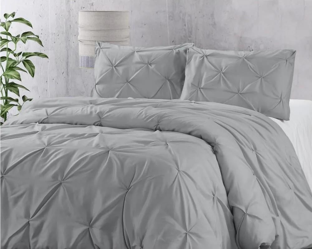 DomTextilu Moderné svetlo sivé posteľné obliečky 200 x 220 cm Sivá 40614 |  BIANO