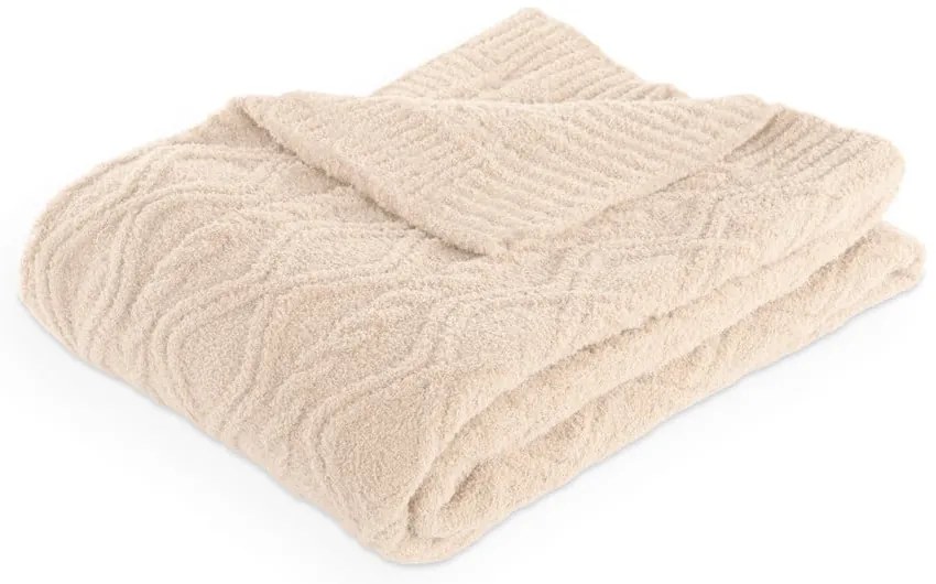 Slonovinová deka z mikroplyšu 130x170 cm Aspen – Tiseco Home Studio