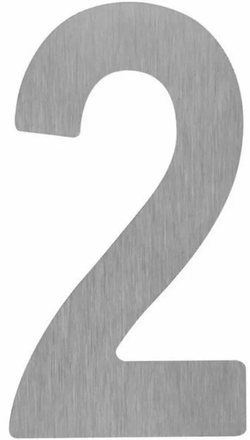 Číslica samolepiaca inox 50 mm (2)