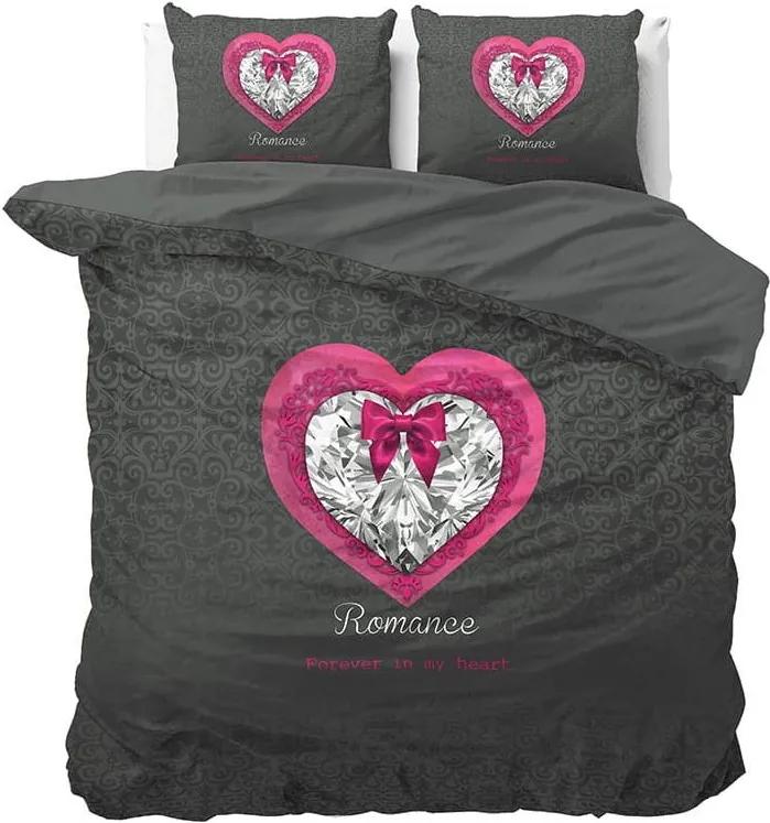 DomTextilu Kvalitná posteľna obliečka s nádpisom FOREVER IN MY HEART 160 x 200 cm 21909