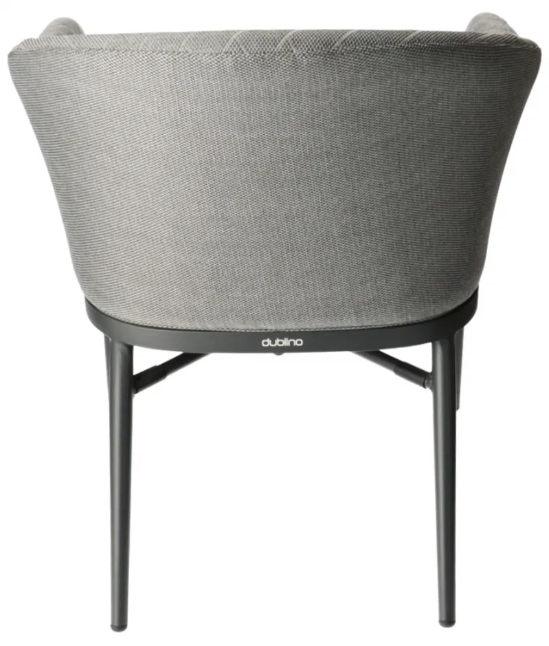 KORAT záhradná stolička s podrúčkami grey