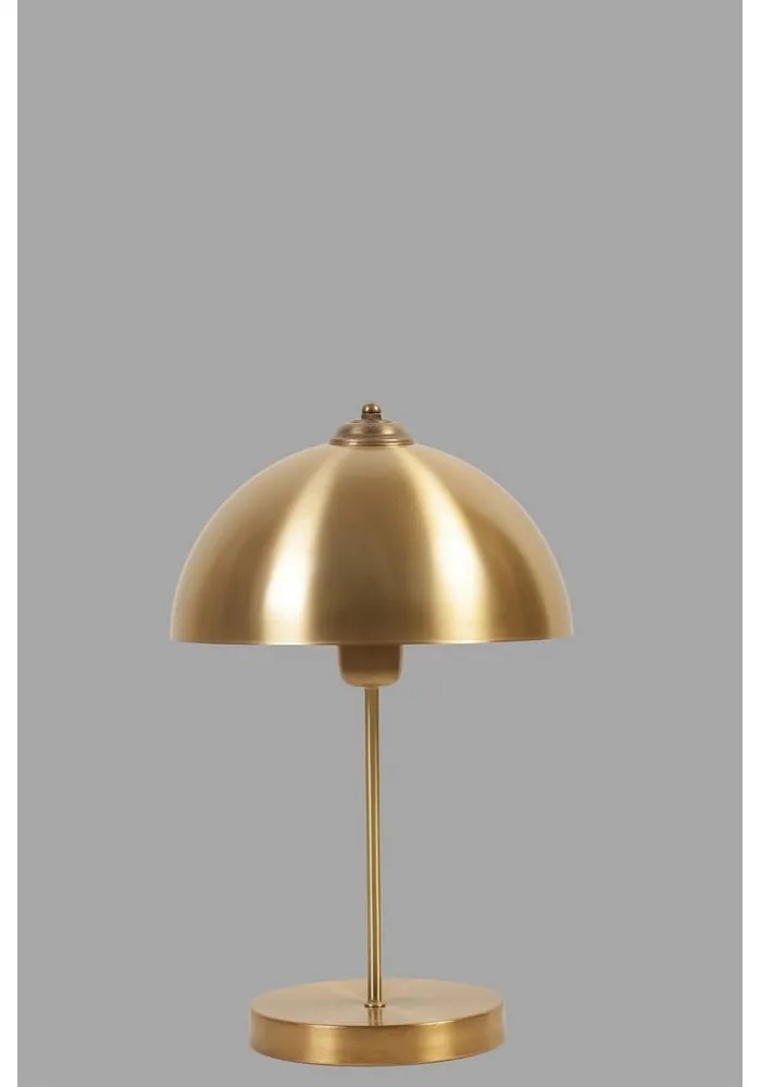 Stolová lampa v zlatej farbe s kovovým tienidlom (výška 40 cm) Lungo – Opviq lights