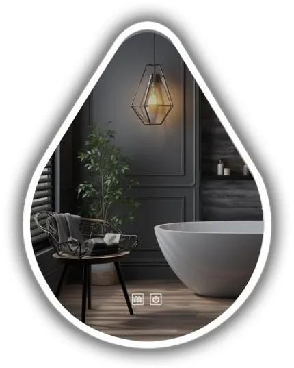 IREDA Kúpeľňové zrkadlo s LED osvetlením, 100 x 60 cm