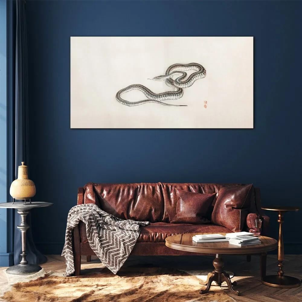 Sklenený obraz Had