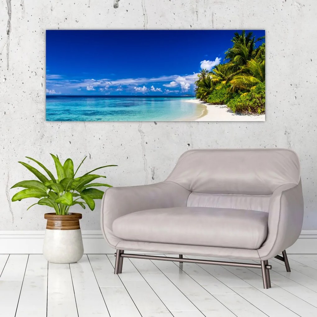 Obraz tropickej pláže (120x50 cm)