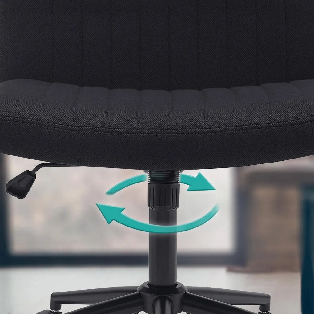 Design-Shop Kancelářská stolička Kingman látka - Čierna