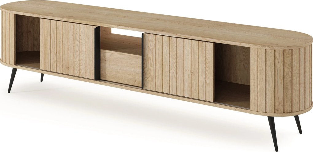 TV stolík Luvio 196 cm so zásuvkou - dub cremona